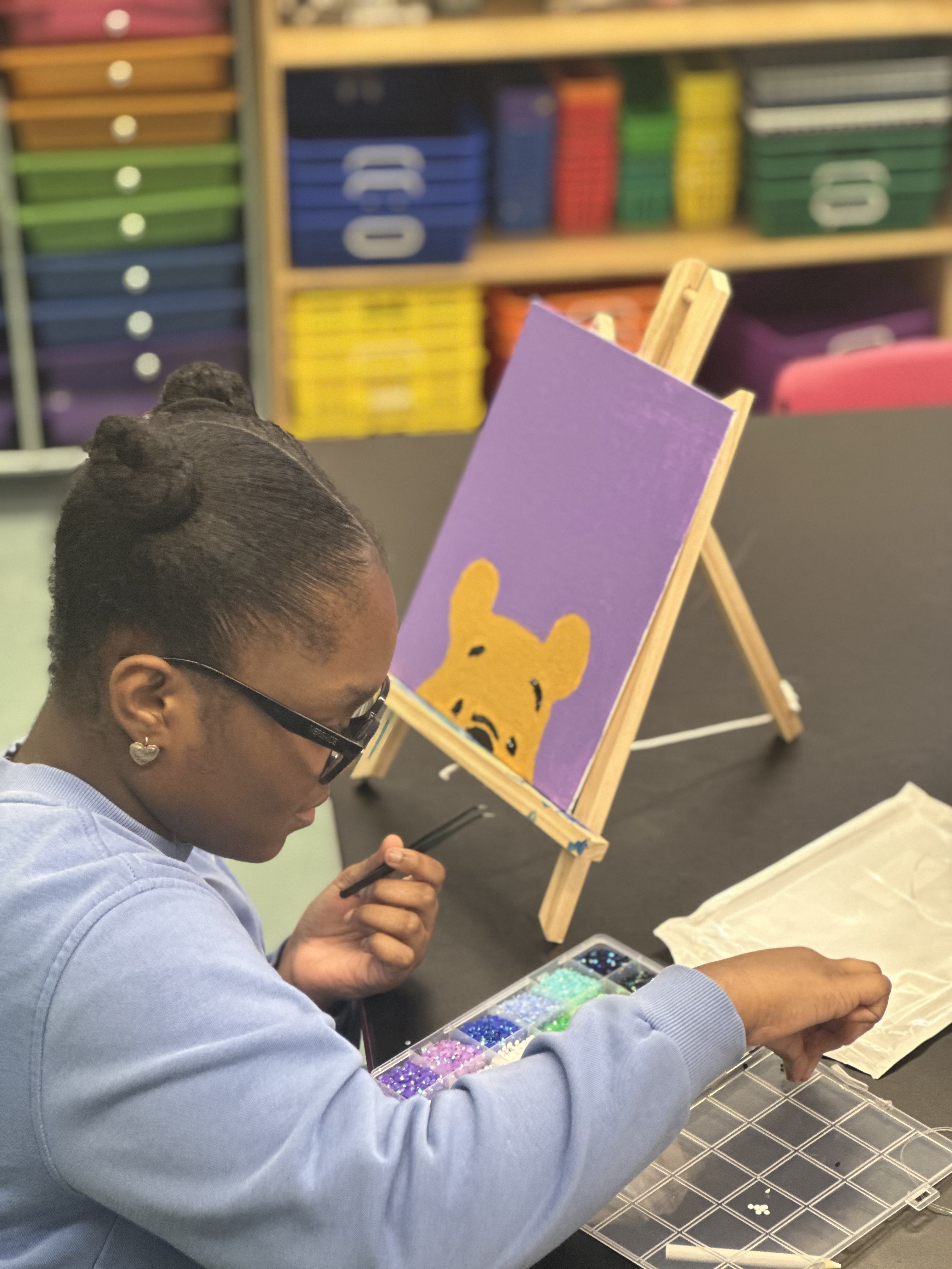 Student artwork display